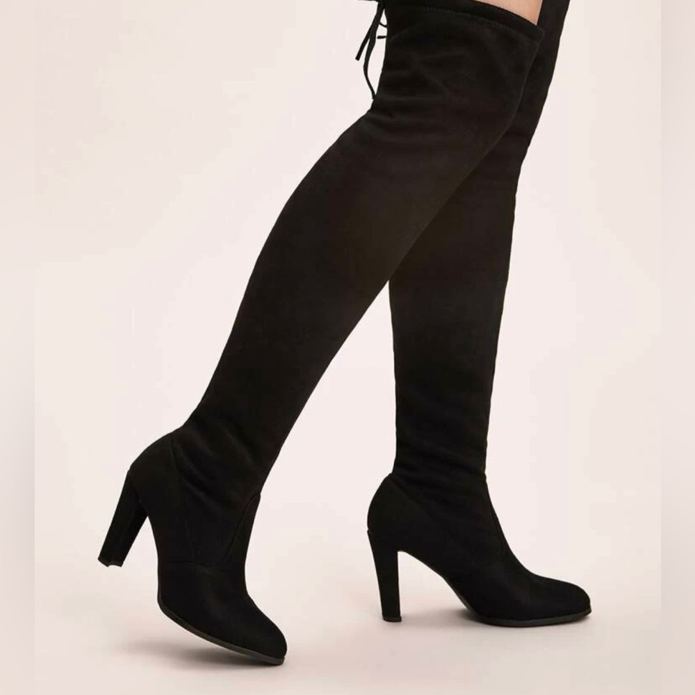 Tie back over the knee boots